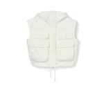 Gilet in tessuto di cotone leggero con ricamo