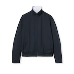 Reversible cotton gabardine zip jacket