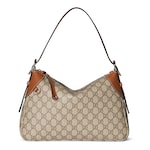 beige and dark brown fabric