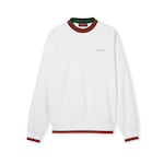 Sweatshirt aus Baumwoll-Piqué mit Web