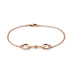 18k Horsebit diamond chain bracelet