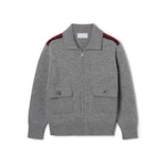 Cardigan bambino in lana con cerniera