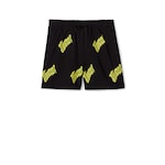 Embroidered cotton jersey shorts