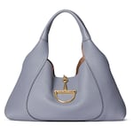 dusty blue leather