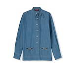Denim shirt with Horsebit