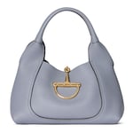 blassblaues Leder