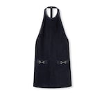 Robe dos nu en daim avec détail Mors