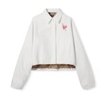 Chaqueta de lona de algodón con parche