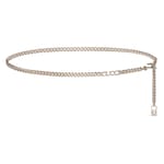 Chain belt with Gucci script detail 