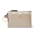 beige leather, GG Supreme