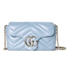 light blue leather