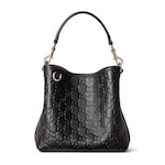 schwarzes GG Leder