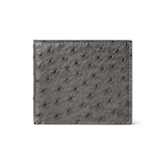 Bi-fold ostrich wallet with Double G