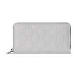 light grey GG leather
