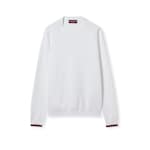 Cotton piquet sweater with Web