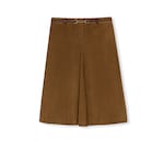 Suede skirt with Horsebit