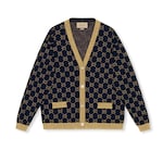 blue/gold cotton lamé