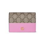 beige and pink leather