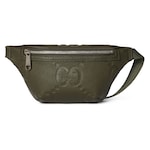 dark green GG leather