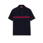 Poloshirt aus Baumwoll-Piqué mit Web