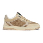 beige and dark brown GG nylon