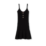 Stretch cotton knit dress
