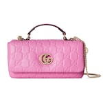 pink GG leather
