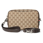 beige and brown GG canvas