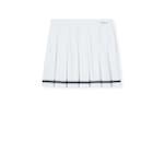 Gonna in cotone stretch con intarsio