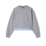 Cotton jersey sweatshirt with embroidery