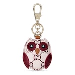 pink and red embossed GG leather