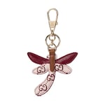 pink and red embossed GG leather