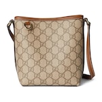 beige and dark brown fabric