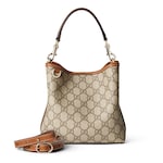 beige and dark brown fabric
