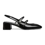 black patent leather