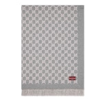 Coperta reversibile in lana e cashmere GG