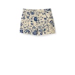 Flora cotton bouclé jacquard shorts
