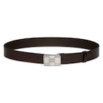 dark brown smooth leather