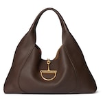 dark brown leather