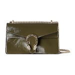 forest green patent leather