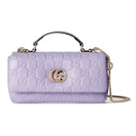 lilac GG leather