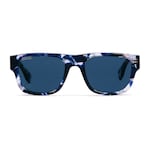 blaue Schildpatt-Optik