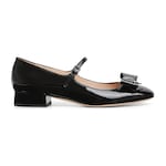 black patent leather