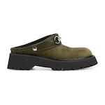 dark green suede
