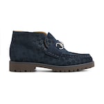 blaues GG Wildleder