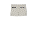 Short en coton bouclé motif diamant
