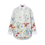 Chemise en popeline de coton à imprimé