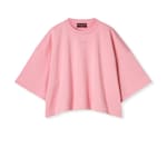 Cotton jersey maxi T-shirt with embroidery