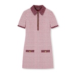 Diamond cotton bouclé dress