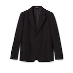 Single breasted cotton canvas jacket
